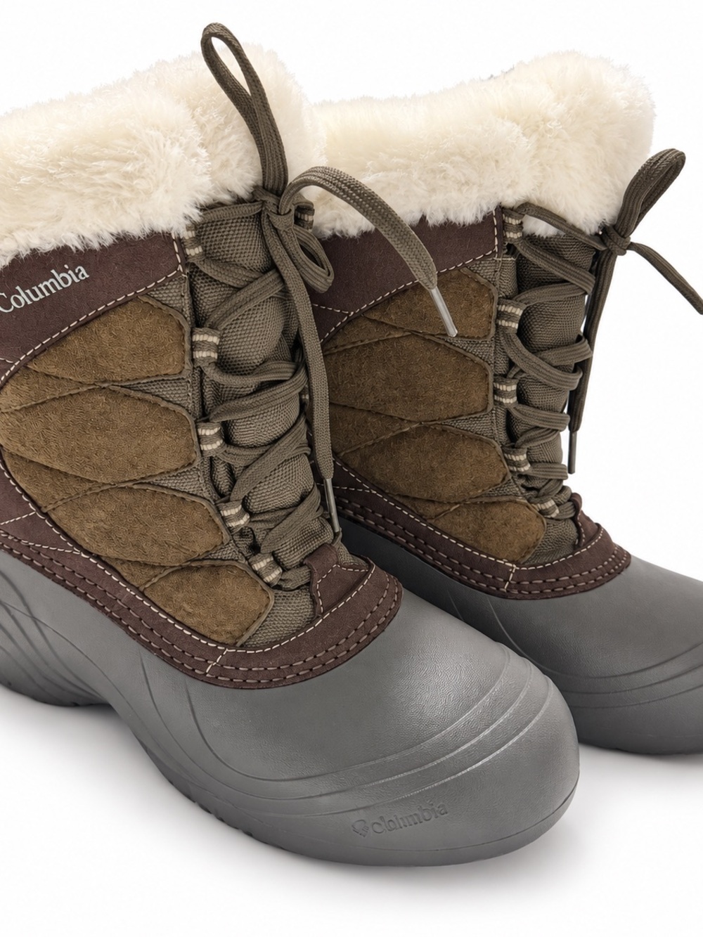Columbia Sierra Summette Women’s Size 8 Brown Faux Fur Winter Snow Boots